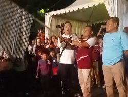 Jalan Malam Sehat Bergembira Meriahkan Puncak HUT ke-17 Gerindra di Kota Kediri