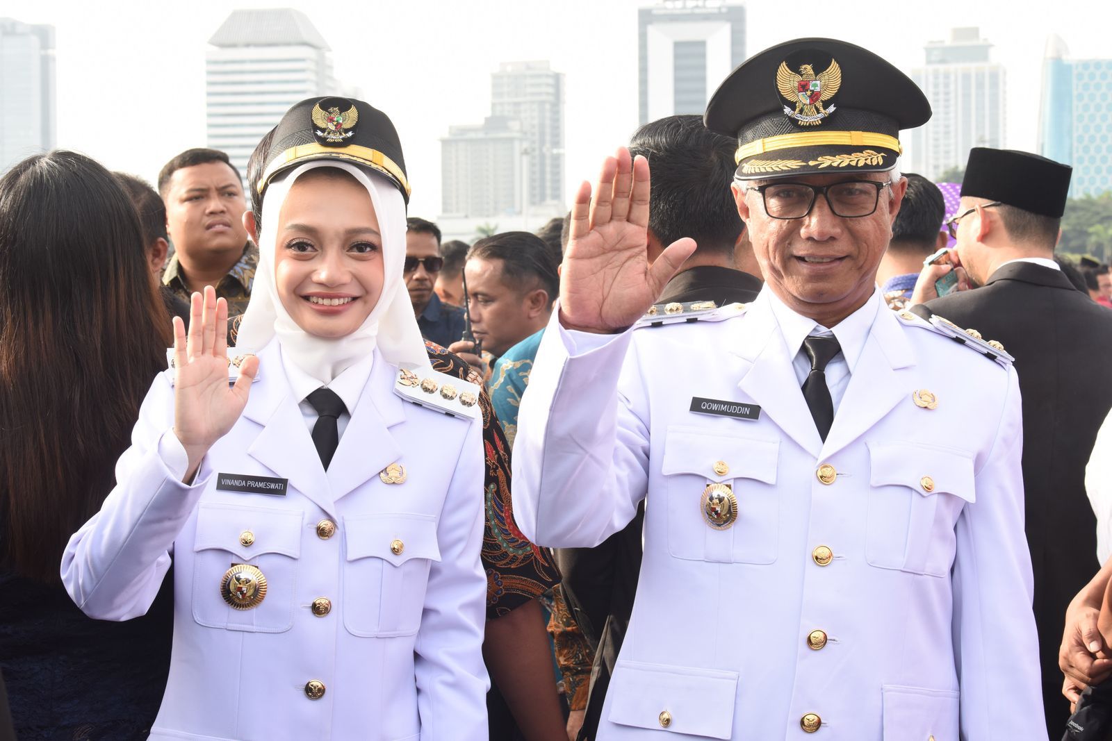 Mbak Vinanda dan Gus Qowim Resmi Dilantik Presiden Prabowo, Siap Wujudkan Kota Kediri Mapan