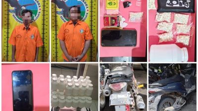 Polisi Ringkus Dua Pengedar Okerbaya di Pace, Puluhan Ribu Pil Double L Disita