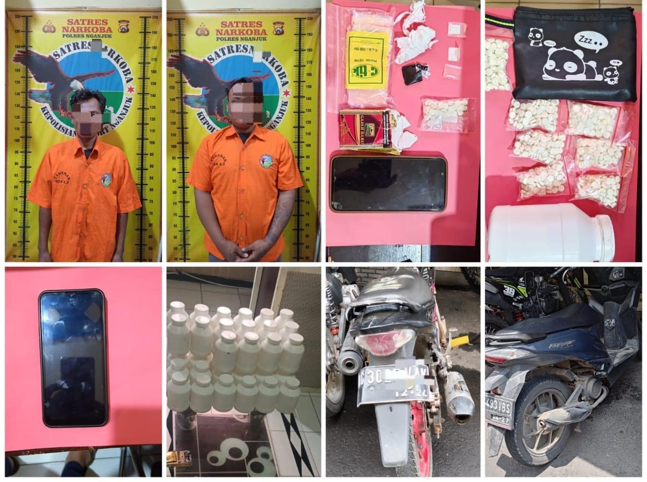 Polisi Ringkus Dua Pengedar Okerbaya di Pace, Puluhan Ribu Pil Double L Disita