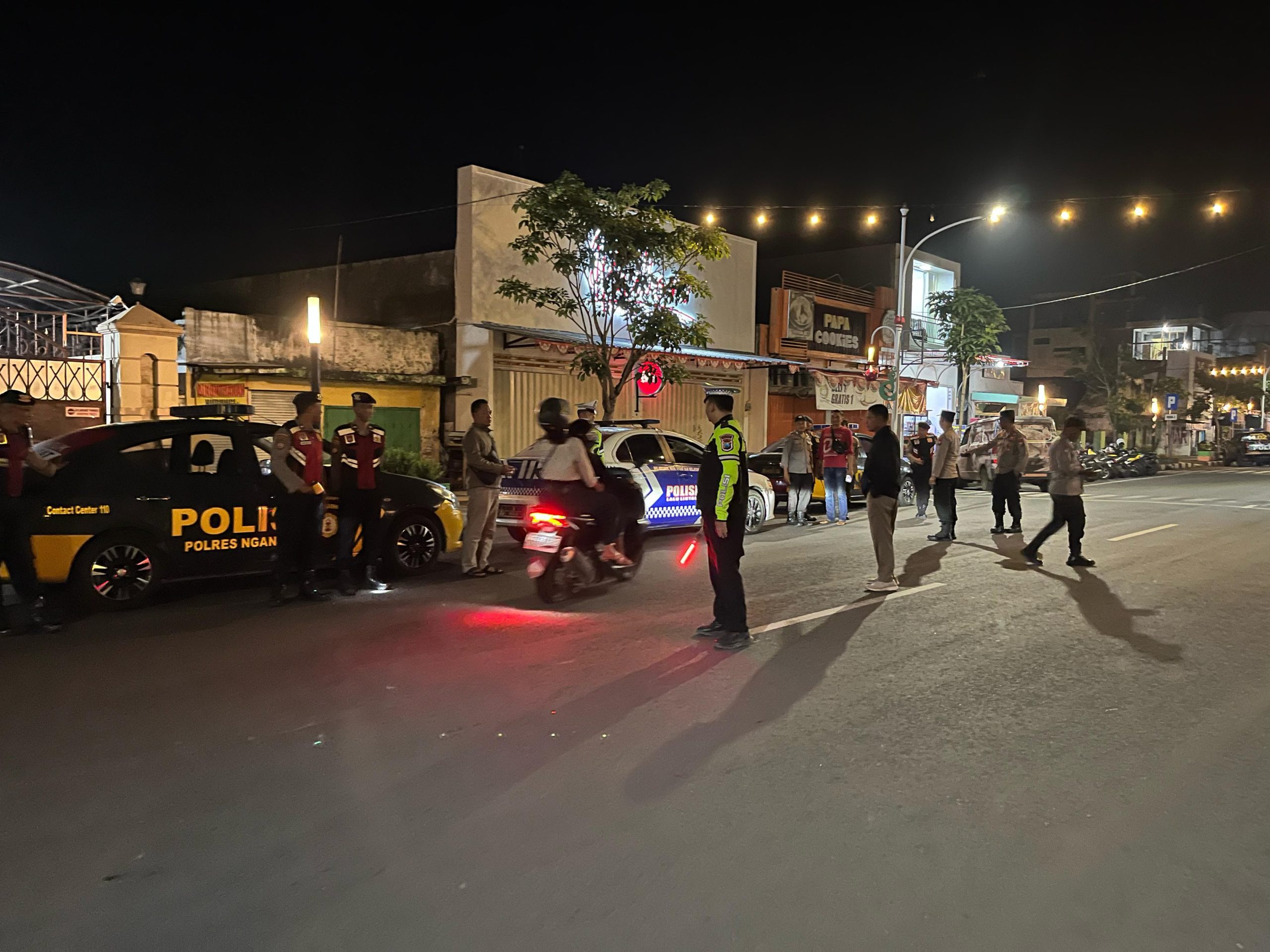Polres Nganjuk Intensifkan Patroli Malam Jelang Idulfitri, Antisipasi Kejahatan dan Gangguan Kamtibmas