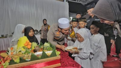 Kapolres Blitar Berbagi Kebahagiaan Ramadan, Gelar Buka Puasa dan Santunan Anak Yatim