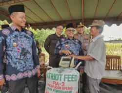 Pastikan Harga Gabah Sesuai Standar, Bupati Rijanto dan Kapolres Arif Hadiri Panen Raya di Blitar