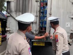 Satlantas Polres Jombang Batasi Kendaraan Berat Demi Kelancaran Mudik Lebaran