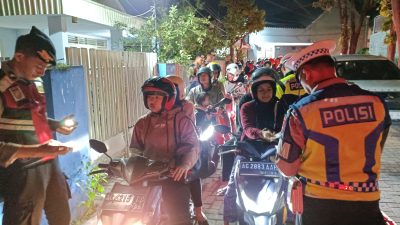 Ratusan Pengendara Terjaring Operasi Cipta Kondisi di Kota Kediri, Mayoritas Pelanggar Roda Dua