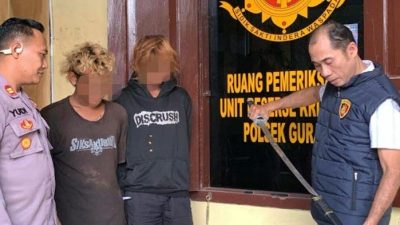 Dua Pemuda Asal Gurah Ditangkap Polisi Usai Bawa Samurai dan Lakukan Pemukulan
