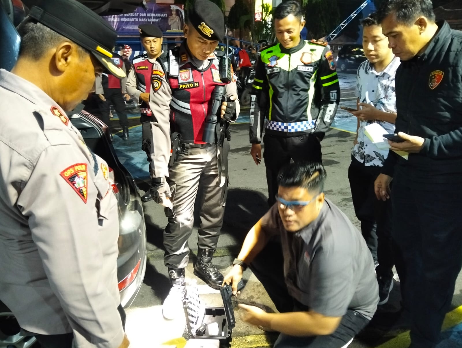 Operasi Cipkon di Kota Kediri: Puluhan Pelanggar Lalu Lintas Ditindak, Polisi Temukan Airsoft Gun