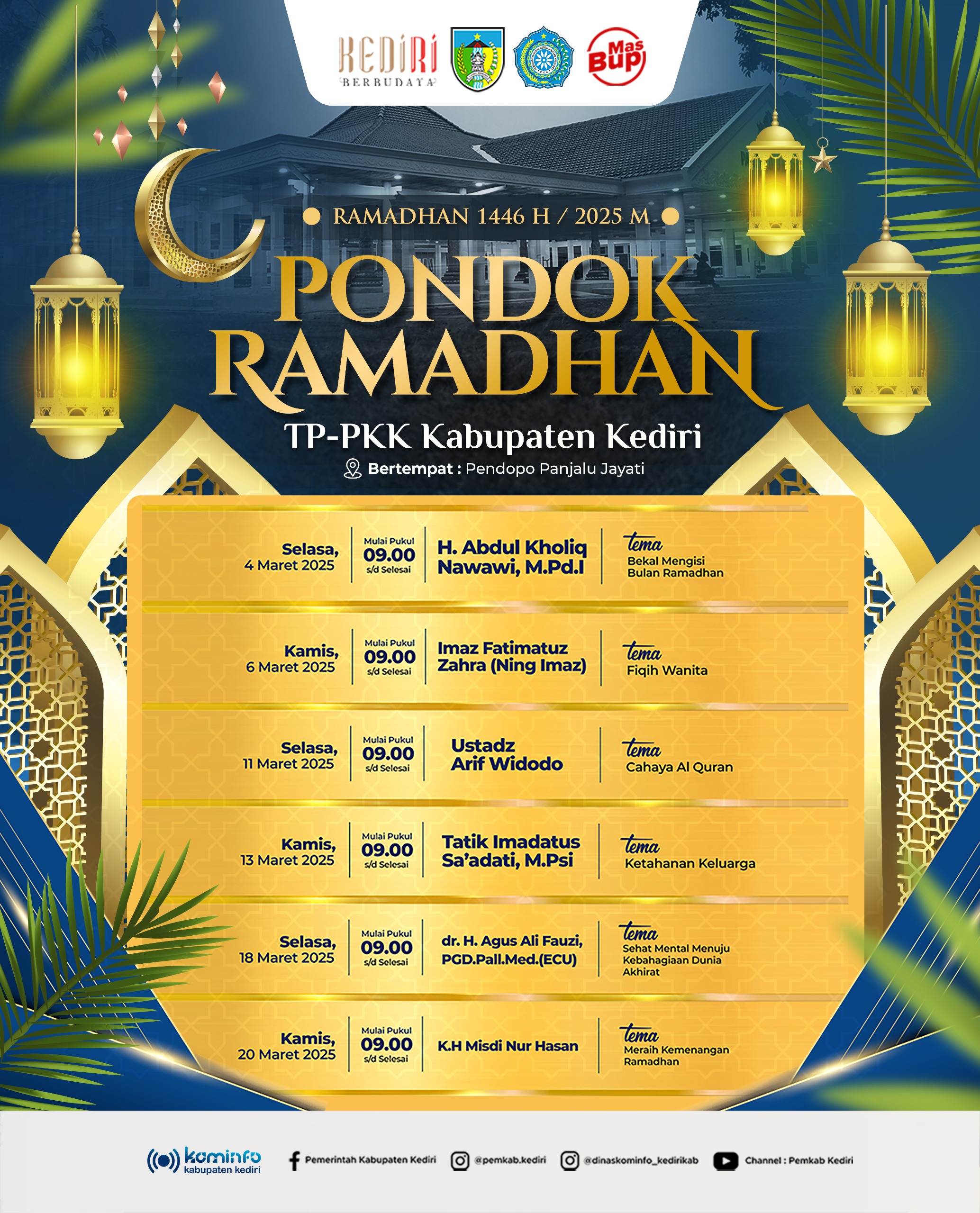 Pemkab Kediri Gelar Pondok Ramadan di Pendopo Panjalu Jayati