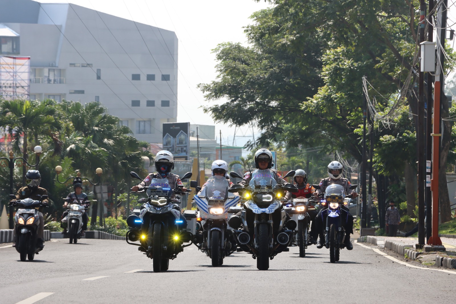 Polres Batu Intensifkan Patroli Skala Besar Demi Keamanan Pasca Pelantikan Wali Kota