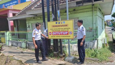 Antisipasi Kecelakaan Maut, Dishub Blitar Tutup Perlintasan KA untuk Kendaraan Roda Empat