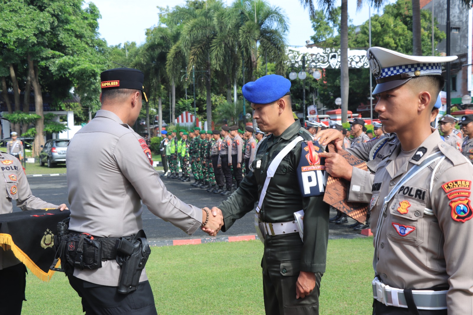 Polres Blitar Kota Terjunkan 435 Personel Gabungan untuk Amankan Lebaran