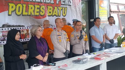 Dua Tersangka Kasus Pemerasan di Kota Batu Ditangkap, Polisi Amankan Uang dan Barang Bukti