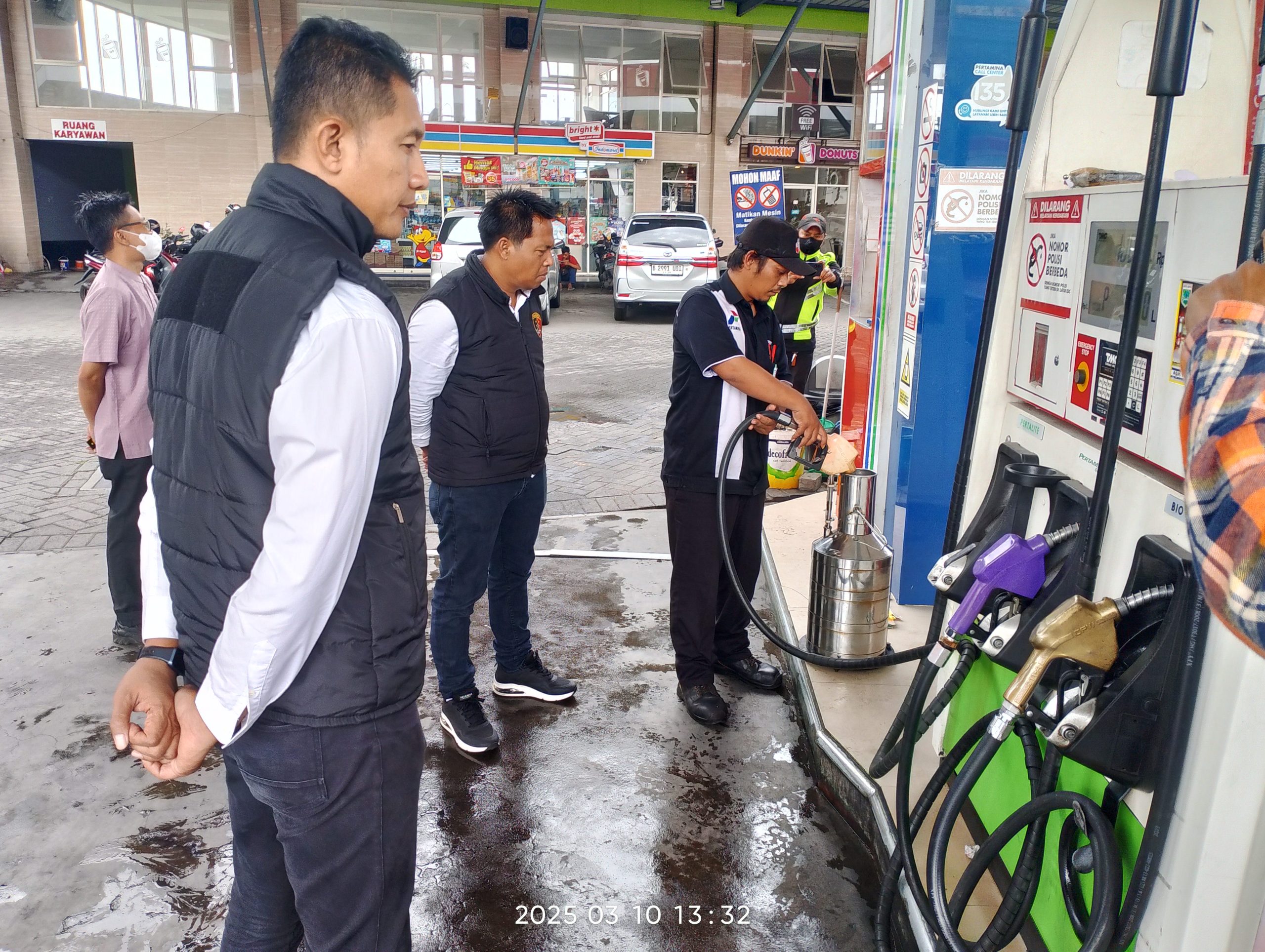 Polres Batu Sidak SPBU, Pastikan BBM Aman Jelang Idulfitri