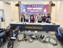 Satlantas Polres Ponorogo Amankan Puluhan Remaja Diduga Akan Balap Liar, Termuda Berusia 12 Tahun