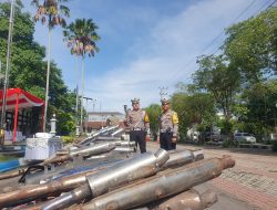 Jelang Idul Fitri, Polres Tulungagung Gencarkan Razia Knalpot Brong dan Miras