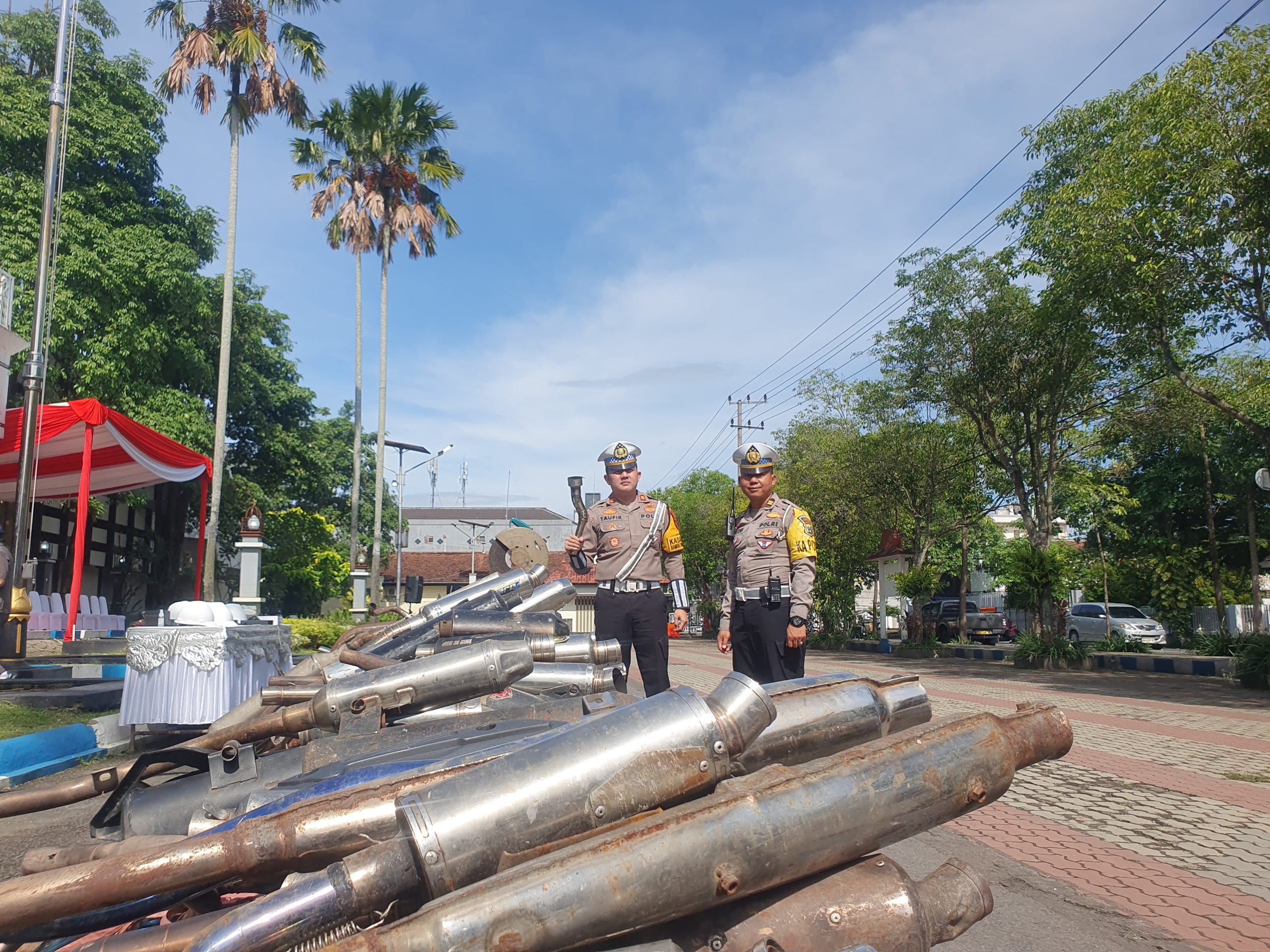 Jelang Idul Fitri, Polres Tulungagung Gencarkan Razia Knalpot Brong dan Miras