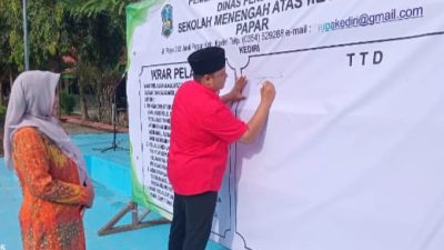 Pelajar SMAN 1 Papar Berikrar Jaga Ketertiban Selama Ramadan
