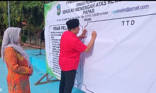 Pelajar SMAN 1 Papar Berikrar Jaga Ketertiban Selama Ramadan