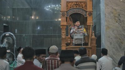 Safari Ramadan, Kapolres Blitar Ajak Jamaah Jaga Keamanan dan Ketertiban