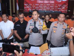 Operasi Pekat 12 Hari, Polres Blitar Kota Tangkap 38 Tersangka dari 24 Kasus Kriminal