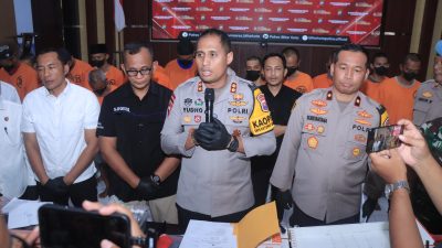 Operasi Pekat 12 Hari, Polres Blitar Kota Tangkap 38 Tersangka dari 24 Kasus Kriminal