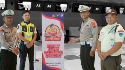 Polres Kediri Kota Intensifkan Sosialisasi “Mudik Aman Keluarga Nyaman” di Titik Strategis