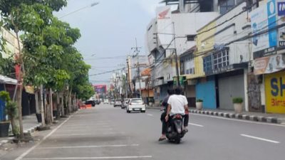 Hari Pertama Lebaran, Jalan Protokol Kota Kediri Lengang, Pusat Perbelanjaan Sepi 
