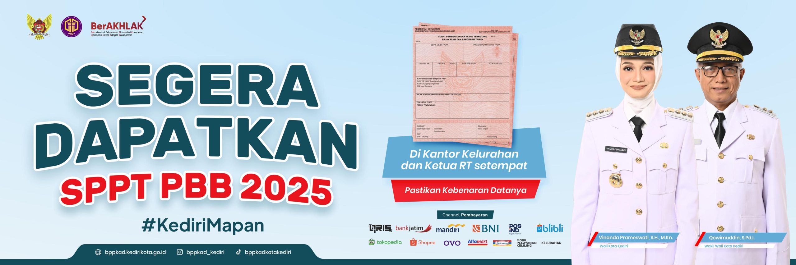 BPPKAD Kota Kediri Hadirkan Layanan Keliling Pajak Bumi dan Bangunan di Kelurahan Banaran