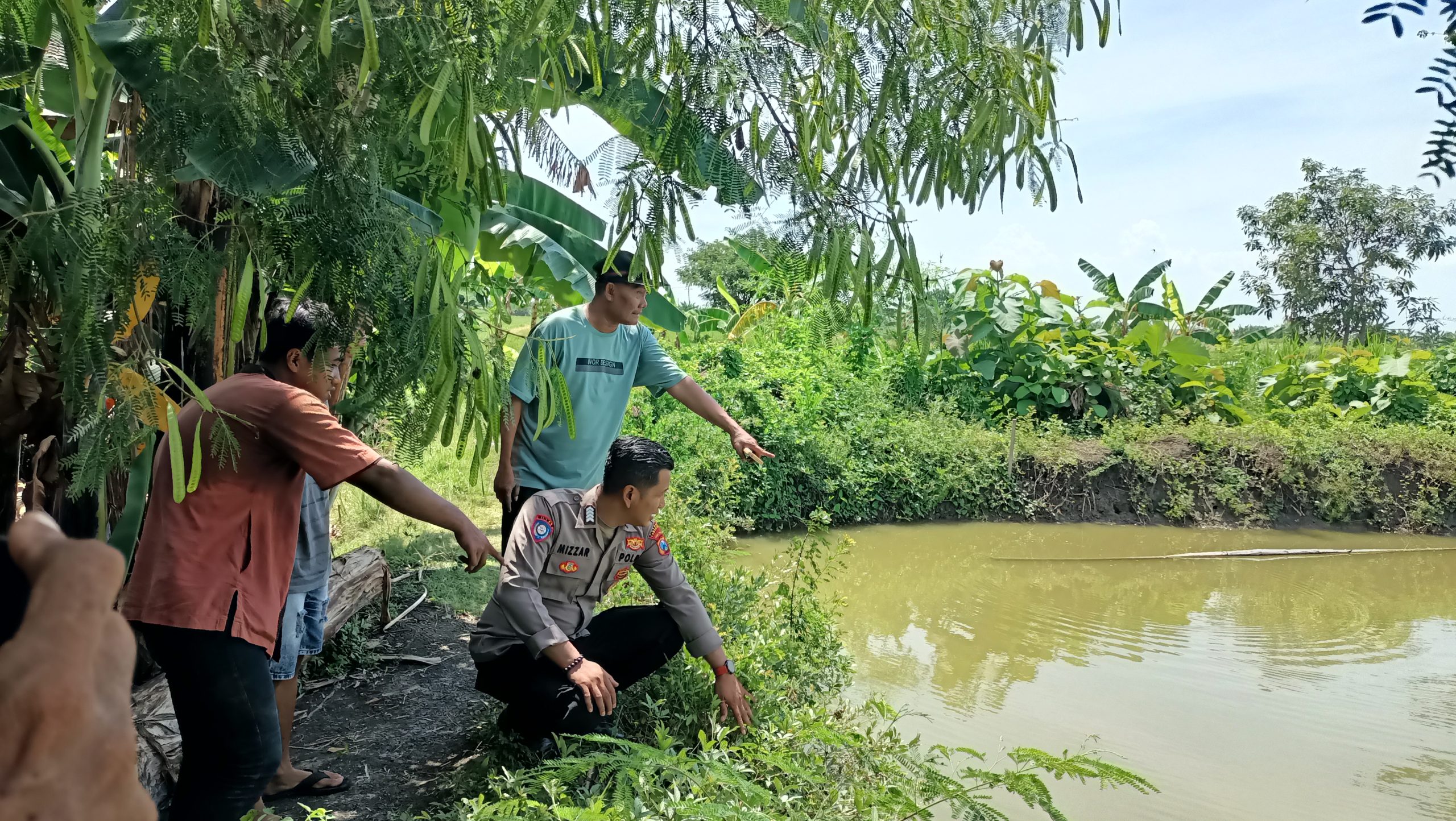 Warga Lansia di Sidogembul Lamongan Ditemukan Tewas Tenggelam di Kolam Dekat Rumah