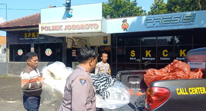 Polisi Amankan Enam Balon Udara di Jogoroto Jombang, Dinilai Bahayakan Penerbangan dan Listrik