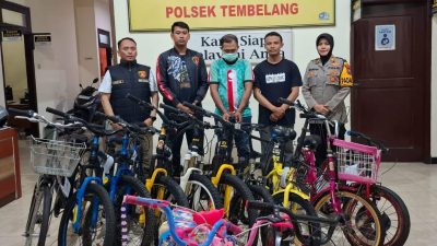 Spesialis Pencurian Sepeda Pancal Ditangkap Polisi Setelah Beraksi di 11 Lokasi Jombang