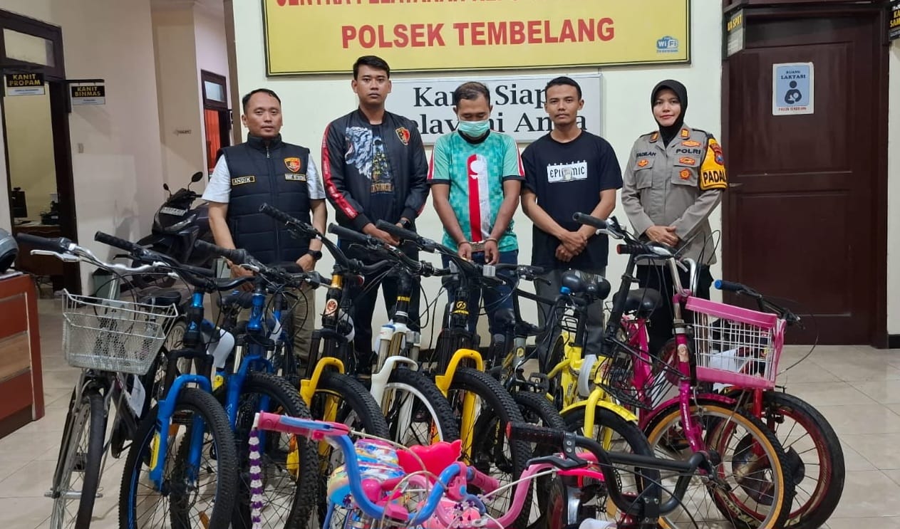 Spesialis Pencurian Sepeda Pancal Ditangkap Polisi Setelah Beraksi di 11 Lokasi Jombang