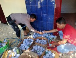 Polsek Gurah Amankan Ratusan Petasan di Enam Desa, Antisipasi Ledakan Saat Lebaran