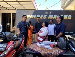Polisi Tangkap Pelaku Pencurian Motor Kurir Yakult di Malang, Rekaman CCTV Jadi Petunjuk