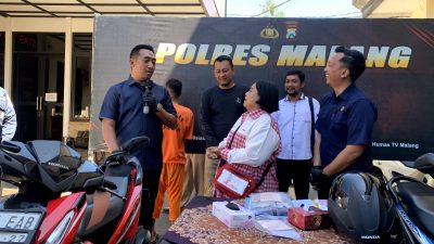 Polisi Tangkap Pelaku Pencurian Motor Kurir Yakult di Malang, Rekaman CCTV Jadi Petunjuk
