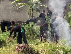 PSHT  Rayon Jatirejo Turut Serta dalam Kerja Bakti Serentak Sambut Hari Jadi Nganjuk ke-1088