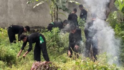 PSHT Rayon Jatirejo Turut Serta dalam Kerja Bakti Serentak Sambut Hari Jadi Nganjuk ke-1088