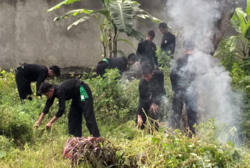 PSHT Rayon Jatirejo Turut Serta dalam Kerja Bakti Serentak Sambut Hari Jadi Nganjuk ke-1088