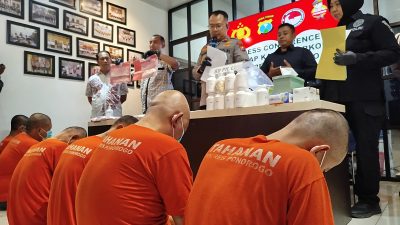 Satnarkoba Polres Ponorogo Bekuk 7 Tersangka Kasus Narkotika, Wakapolres: Ini Penangkapan Terbesar Awal Tahun