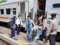 Polsek Kras Intensifkan Pengamanan Arus Balik di Stasiun Kereta
