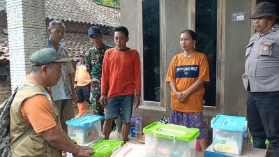 BPBD Kabupaten Kediri Salurkan Bantuan Sembako untuk Korban Longsor di Kalinanas Kalipang Grogol
