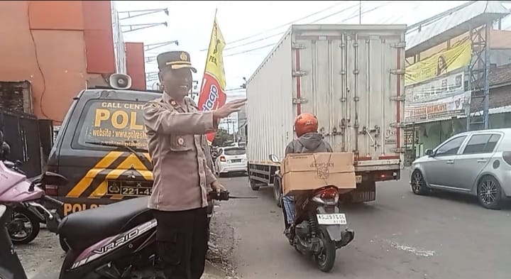 Kapolsek Pesantren Pastikan Keamanan Wilayah Saat Libur Lebaran