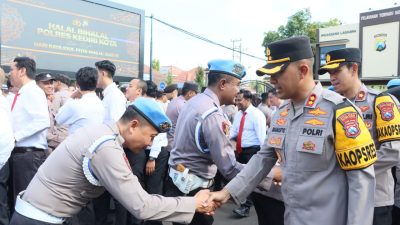 Kapolres Kediri Kota Pererat Tali Silaturahmi Lewat Halal Bihalal Idul Fitri 1446 H