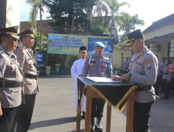 Kapolres Kediri Kota Pimpin Sertijab Kabagops, Tekankan Pentingnya Penyegaran Organisasi