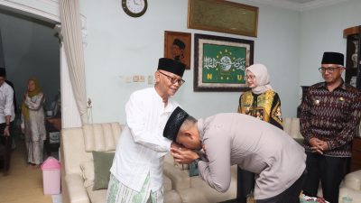 Pascalebaran, Kapolres Kediri Kota dan Forkopimda Jalin Silaturahmi dengan Para Ulama