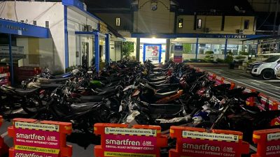 Polisi Blitar Kota Amankan 68 Motor dalam Razia Balap Liar,  Pelanggar Didominasi Pelajar