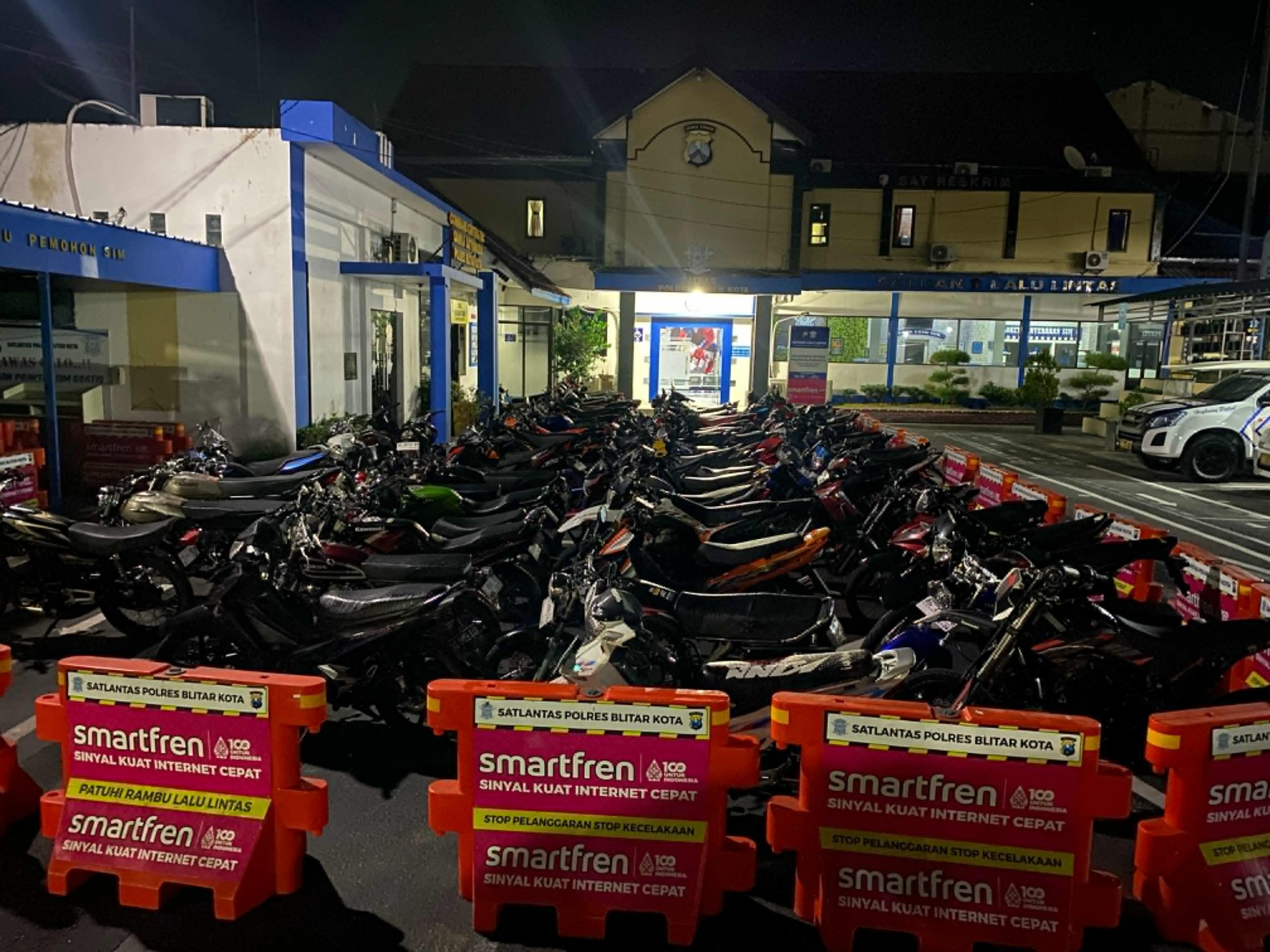 Polisi Blitar Kota Amankan 68 Motor dalam Razia Balap Liar, Pelajar Dominasi Pelanggar