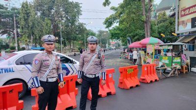 Polres Lamongan Jamin Keamanan “Minggu Ceria”, Masyarakat Diimbau Laporkan Premanisme Lewat Call Center 110 dan WA Kapolres