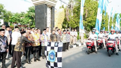 Bupati Lamongan Lepas 200 Laskar GEMA TAWAF, Targetkan Sertifikasi Seluruh Tanah Wakaf Tahun 2025
