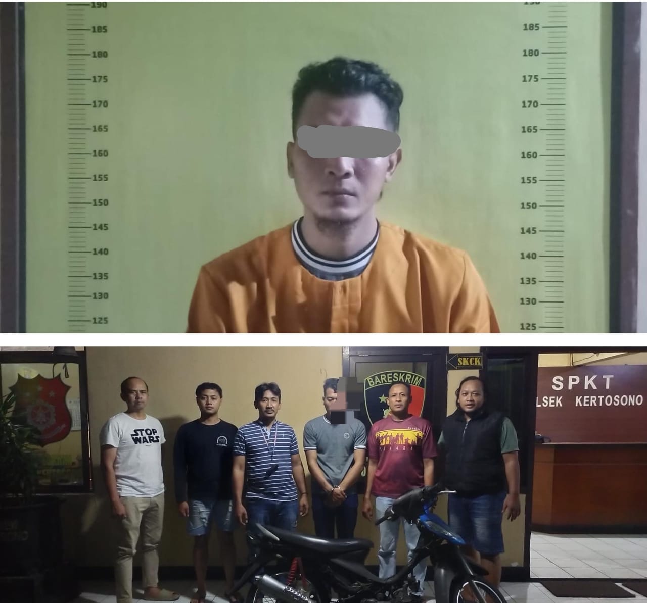 Terekam CCTV, Pencuri Motor di Kertosono Diringkus Saat Bertransaksi Online